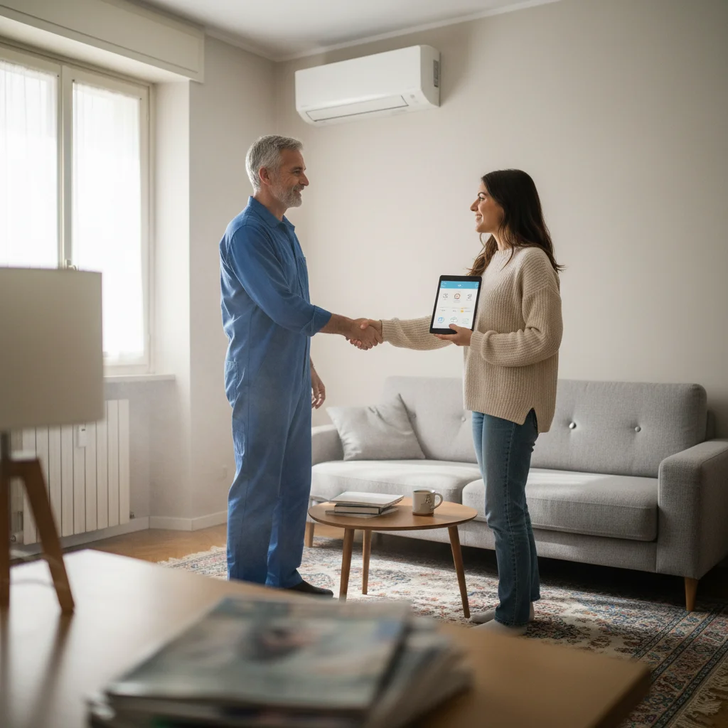 Cliente soddisfatto dopo installazione condizionatore Milano